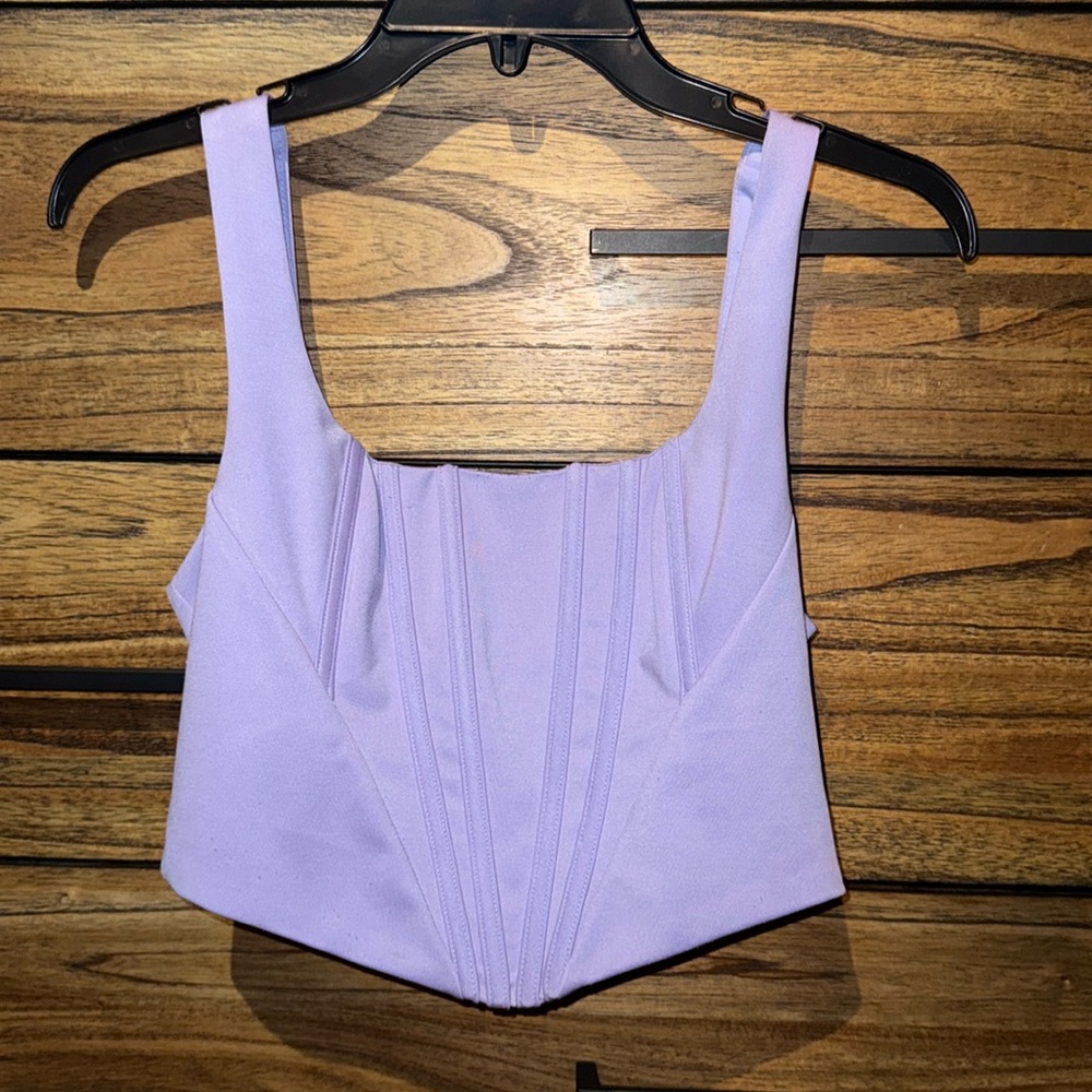 Cropped corset top